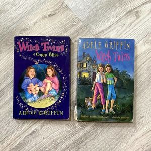 2 witch Twins Series books by Adele Griffin (Used children's books)
